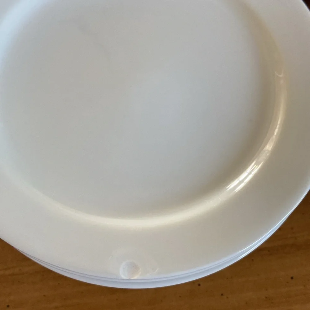 Williams Sonoma Essential white cream soup bowl with saucer